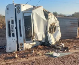 Vuelco de un camión deja un fallecido