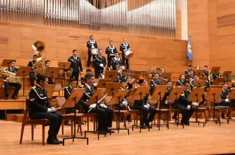 Policía de San Juan participa en el Primer Encuentro de Bandas