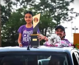 Orgullo: La Campeona Nacional de Malambo Femenino Infantil llegó a casa